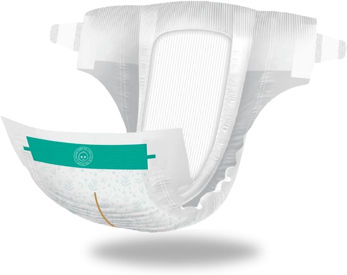 Little Toes Natural Disposable Bamboo Viscose Diapers ? Premium Quality ? Hypoallergenic ? Pure Comfort ? Eco-Friendly ? Sustainable ? Size 2-3 Medium ? 36 Pack - Image 3